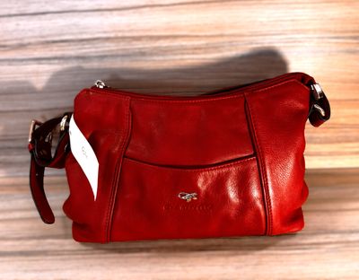 Sac à main cuir rouge GIL HOLSTERS