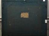 a black box with a label on it sitting on a table