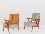 paire de fauteuils danois du milieu du siècle, en teck et rembourrés