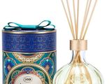 une image représentant un flacon de parfum à côté d'un bidon