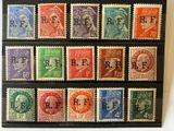 a close up of a picture of a collection of postage stamps