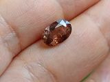 une image représentant une personne tenant un diamant brun dans la main