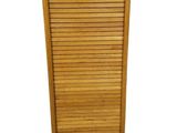 a close up of a wooden cabinet on a white background