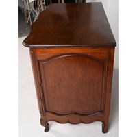 COMMODE LOUIS XV à façade arbalète en acajou massif. (photo 3)