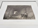 a picture of a picture of a man and a woman in a cave