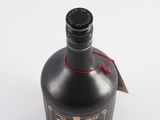 a bottle of liquor that is sitting on a table