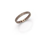 a diamond and 18k white gold eternity ring