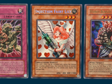 three cards of different types of cards are shown in a row