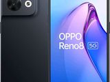 Le smartphone Oppo Reno 8G est présenté en noir