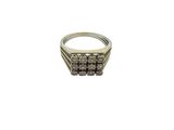 a close up of a ring on a white background with a white background