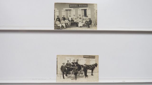 La Courtine : Lot de 2 cartes-photos rares (Hôtel Besse). B.E.