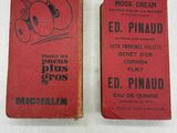 pair of vintage advertising advertising cards for the famous ice cream and ice cream
