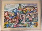 une image d'un tableau sur le mur d'un bâtiment