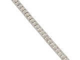un bracelet en diamants et en or blanc