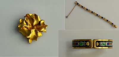 Ensemble de bijoux fantaisie comprenant : Michaela FREY, BRA…