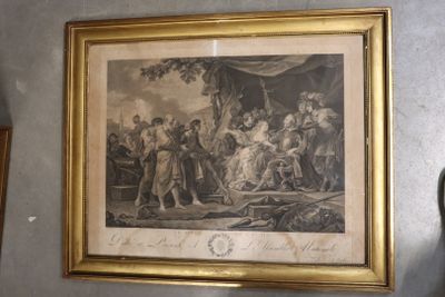 ANSELIN d'après Barthélémy "Le siège de Calais" gravure en n… - Photo 1