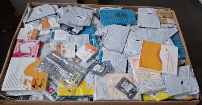 a box full of electronic items that are in the box