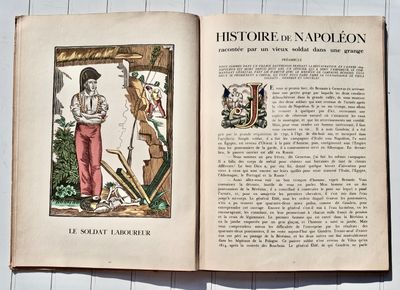 an open book with a picture of a man and a woman on it