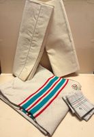 Lot de draps ancien à fils à jour de venise et on y joint une table de