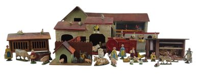 beaucoup de figurines sur une surface blanche