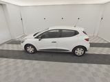 a picture of a small white car in a garage