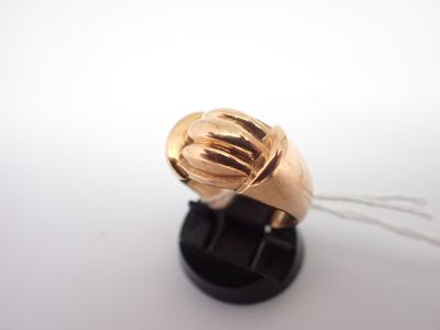 Bague tank en or, poids 6,4 gr, TDD 54 - Photo 1