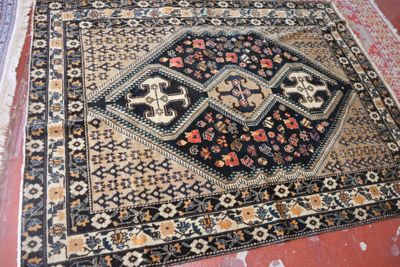 a rug that is on the floor in the room