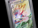 une image d'une carte Pokémon dans un étui en plastique transparent