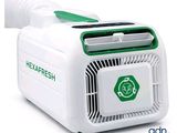 un climatiseur blanc et vert sur fond blanc