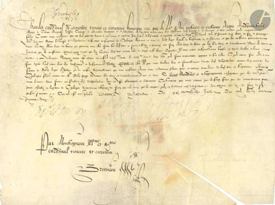 Charles, cardinal de BOURBON (1520-1590) cardinal, partisan …