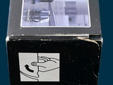 a black box with a picture of a car inside of it