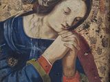 une image représentant un tableau où l'on voit une femme portant ses mains à son visage