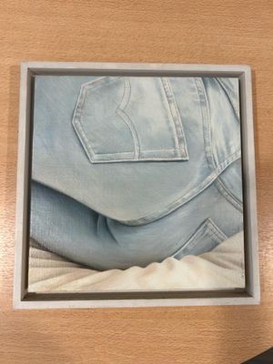 Huile sur toile signée "de COURVAL", encadrée sur panneau de…