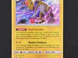 une carte sur laquelle figure l'image d'un personnage de Pokémon