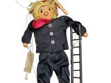an image of a puppet of a man with a ladder