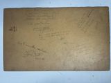 a piece of paper with writing on it on a table