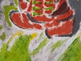 an image of a child ' s drawing of a santa claus claus claus claus claus claus claus claus claus claus