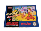 a box of yogi bears cartoons on the table
