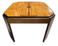 Table à jeu à incrustations géométriques, vers 1930-1940 (photo 2)