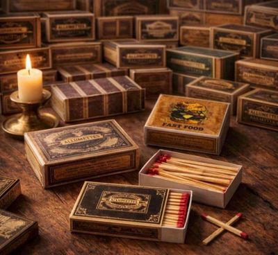 Lot de 80 boîtes d allumettes boites à l ancienne