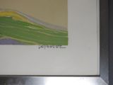 a picture of a painting on the wall of a kitchen
