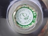 a close up of a bottle of beer with a label on it