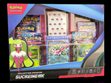 une boîte contenant des cartes Pokémon et d'autres objets