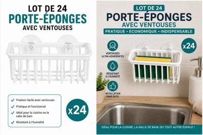 lot de 24 porte - eponges ave velonges - lot de 24 portes ave velonges