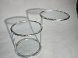 two glasses that are sitting on a table