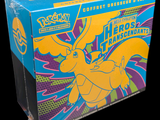 une boîte de cartes à collectionner Pokémon sur laquelle figure l'image d'une figurine de Pokémon