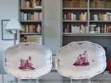 three plates that are sitting on a table