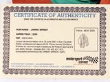 a certificate for a motorcycle race with a checkered background