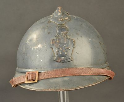 a helmet that has a picture of a man on it
