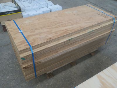 10 plaques de contreplaqué 495x1250xep40mm, pas de tva, Mise… - Photo 1